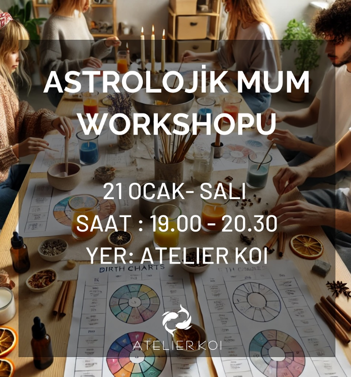 January 21th Astrology Candle Workshop at Ateiler Koi