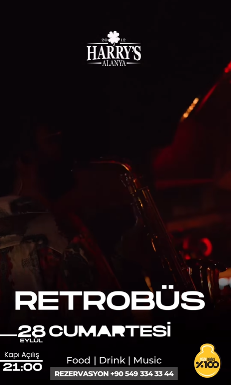 28 Eylül Harry's Pub Alanya'da Retrobüs