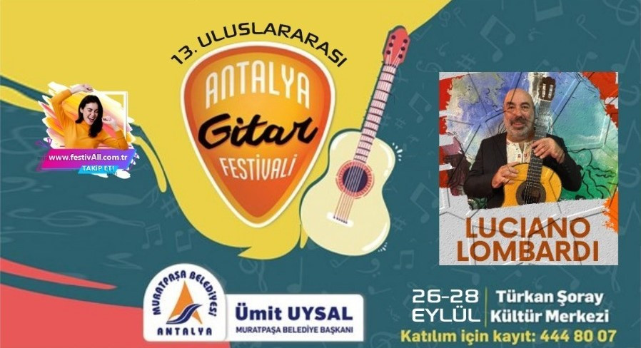 26-28 Eylül Antalya'da Uluslararası Antalya Gitar Festivali