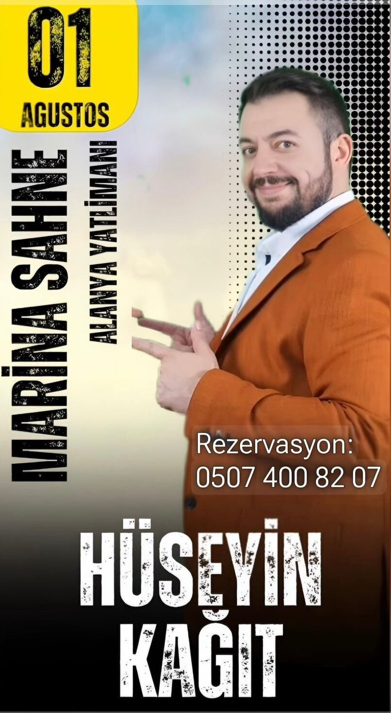 1 Ağustos Hüseyin Kağıt Alanya Yatlimanı Marina sahnesi'nde