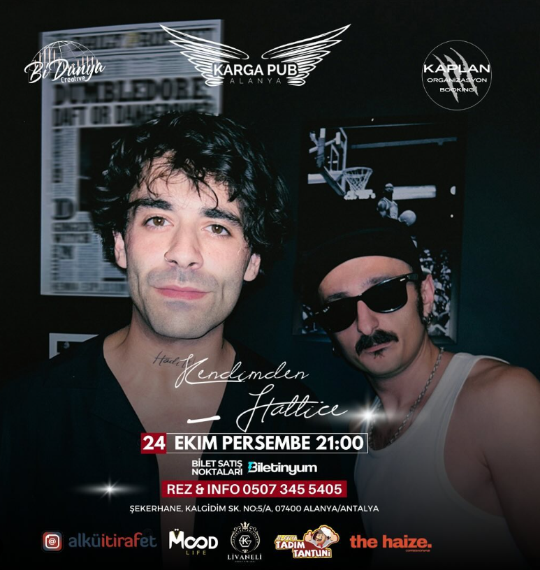 Оn October 24 Kendimden Hallice band at Karga Pub Alanya