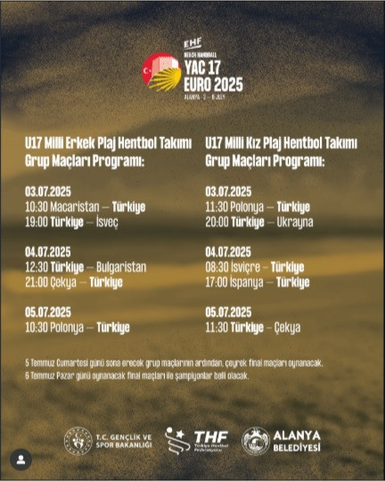 The Heart of Sports Beats Again in Alanya: U17 Beach Handball European Championship Begins
