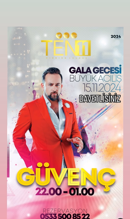 November 15th Gala Night at Ten 11 Lounge