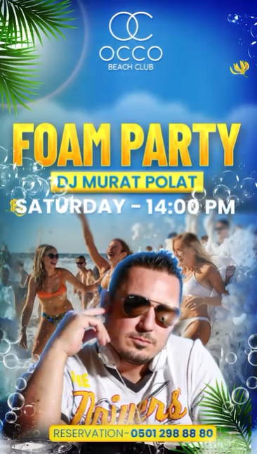 7 Eylül Occo Beach Club'da Foam Party