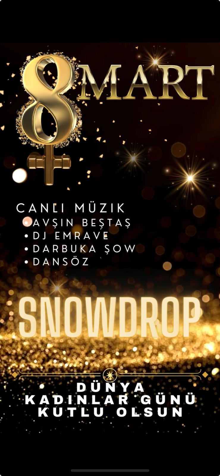 Вечерняя программа к Женскому дню в Snowdrop Alanya