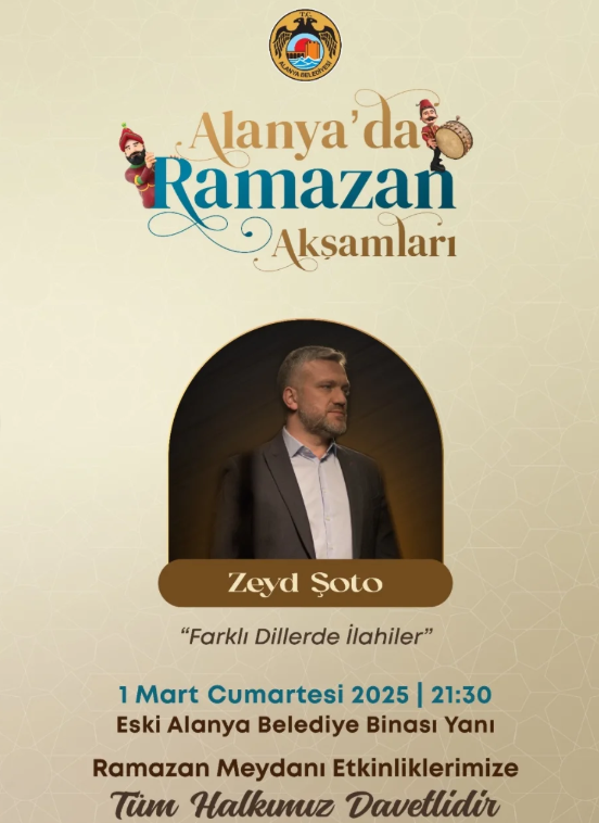 1 Mart Zeyd Şoto konseri Ramazan Akşamlarında