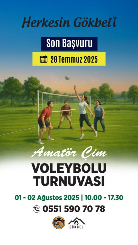 Grass Volleyball Tournament at Gökbel Festival!