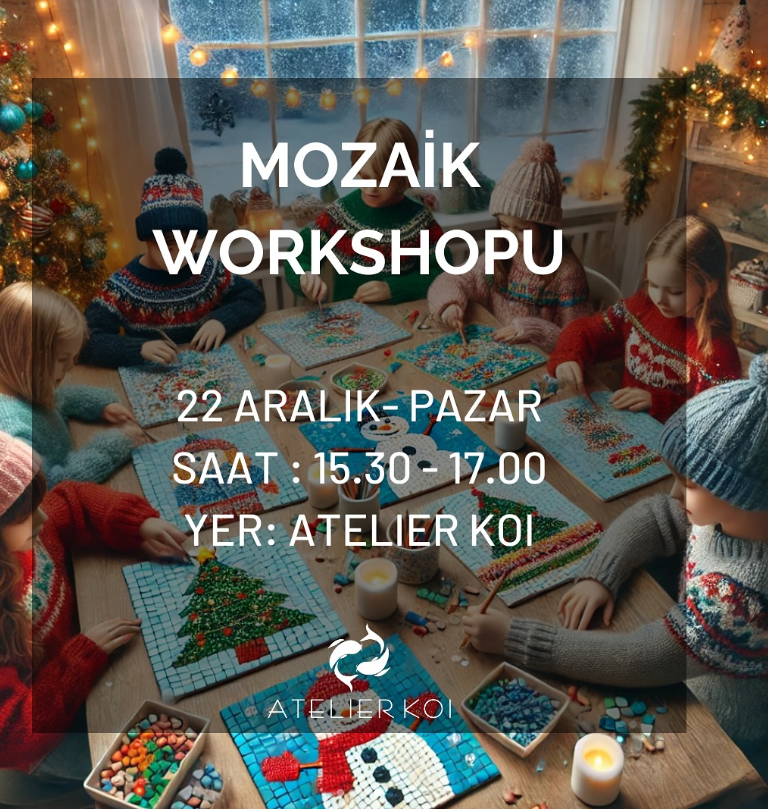 December 22nd Mosaic Workshop at Ateiler Koi