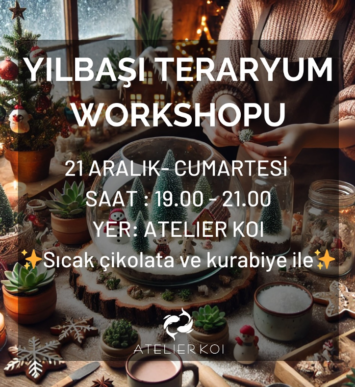 December 21st – New Year’s Terrarium Workshop at Ateiler Koi