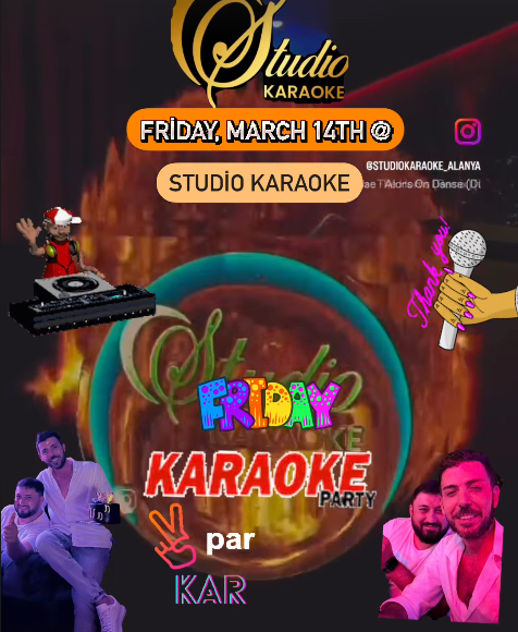 March 14th Karaoke Party at Studio Karaoke Club