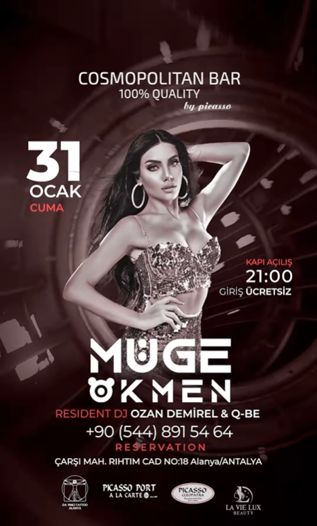 31 Ocak Müge Ökmen Cosmopolitan Bar'da