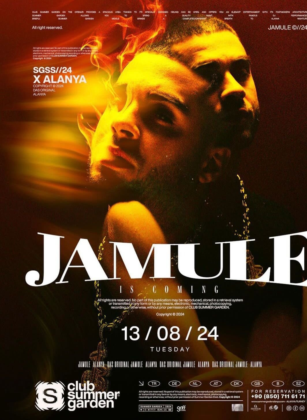 13 Ağustos'ta Jamule Konseri Summer Garden Club'da