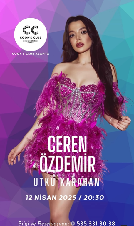 Ceren Özdemir at Cook's Club Alanya on April 12th