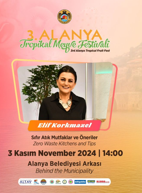 3 Kasım Elif Korkmazel Alanya Tropikal Meyve Festivalinde