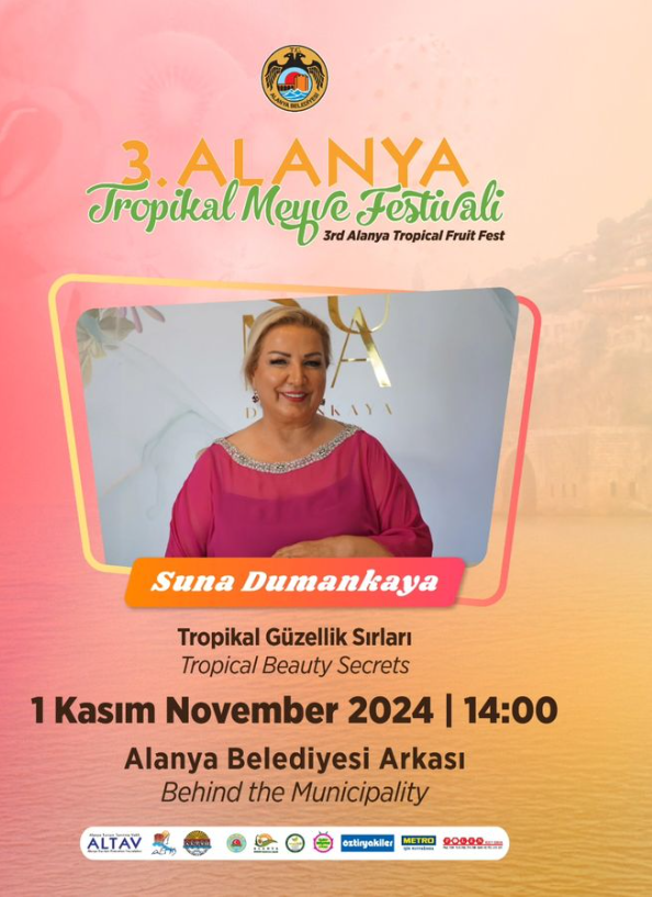 On November 1st, Suna Dumankaya at the Alanya Tropical Fruit Festival