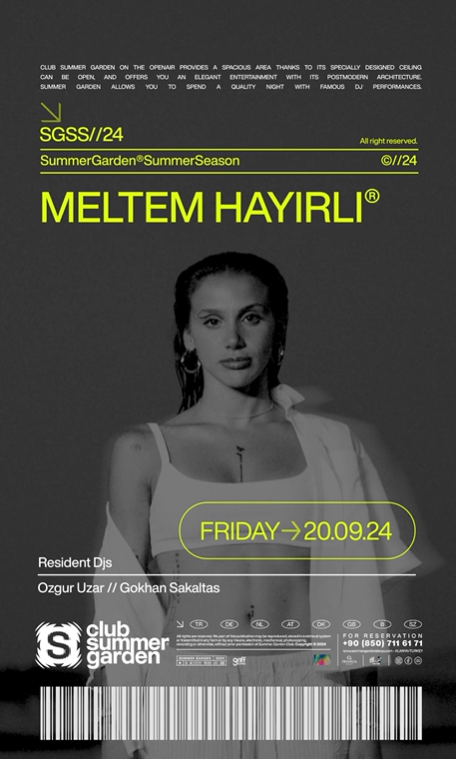 20 Eylül Summer Garden Club'da Meltem Hayırlı