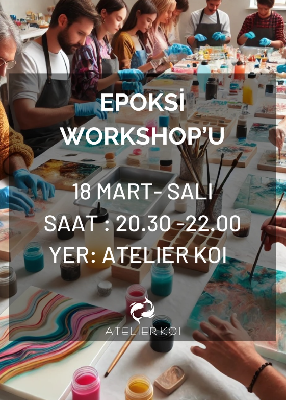 March 25 Epoxy Workshop at Ateiler Koi