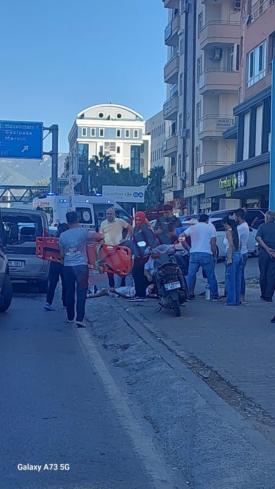 Horrific Accident in Alanya: Entered Through the Car Window!