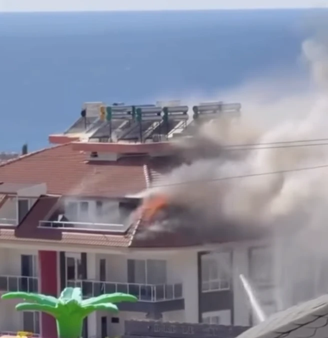 Scary fire in Alanya: Flames quickly spread