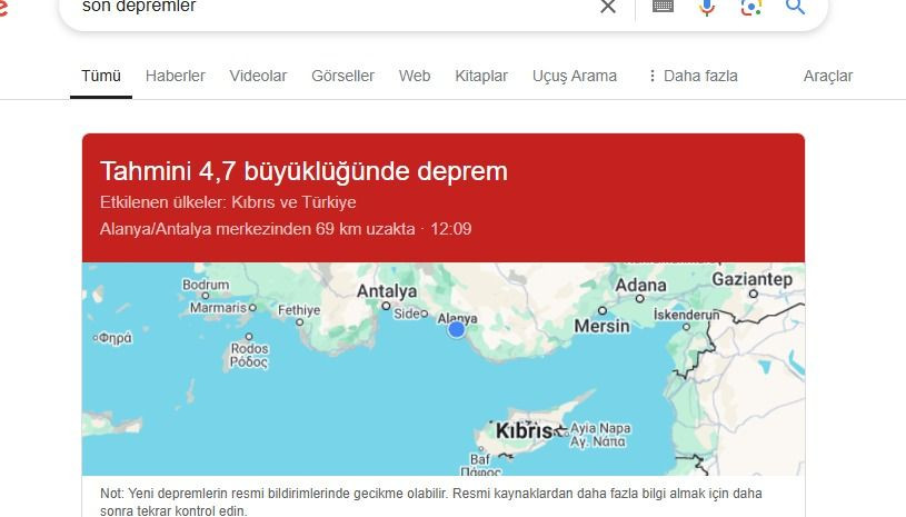 Alanya bir depremle daha sallandı