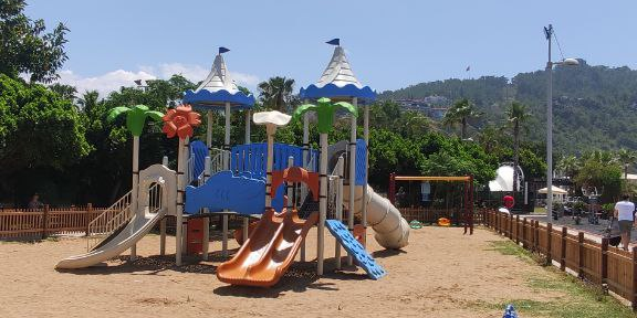 Playground on the shore