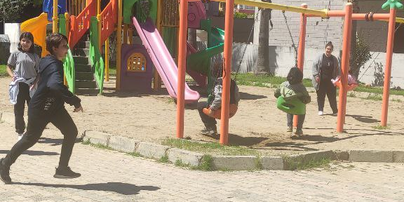 Playground next to the mosque