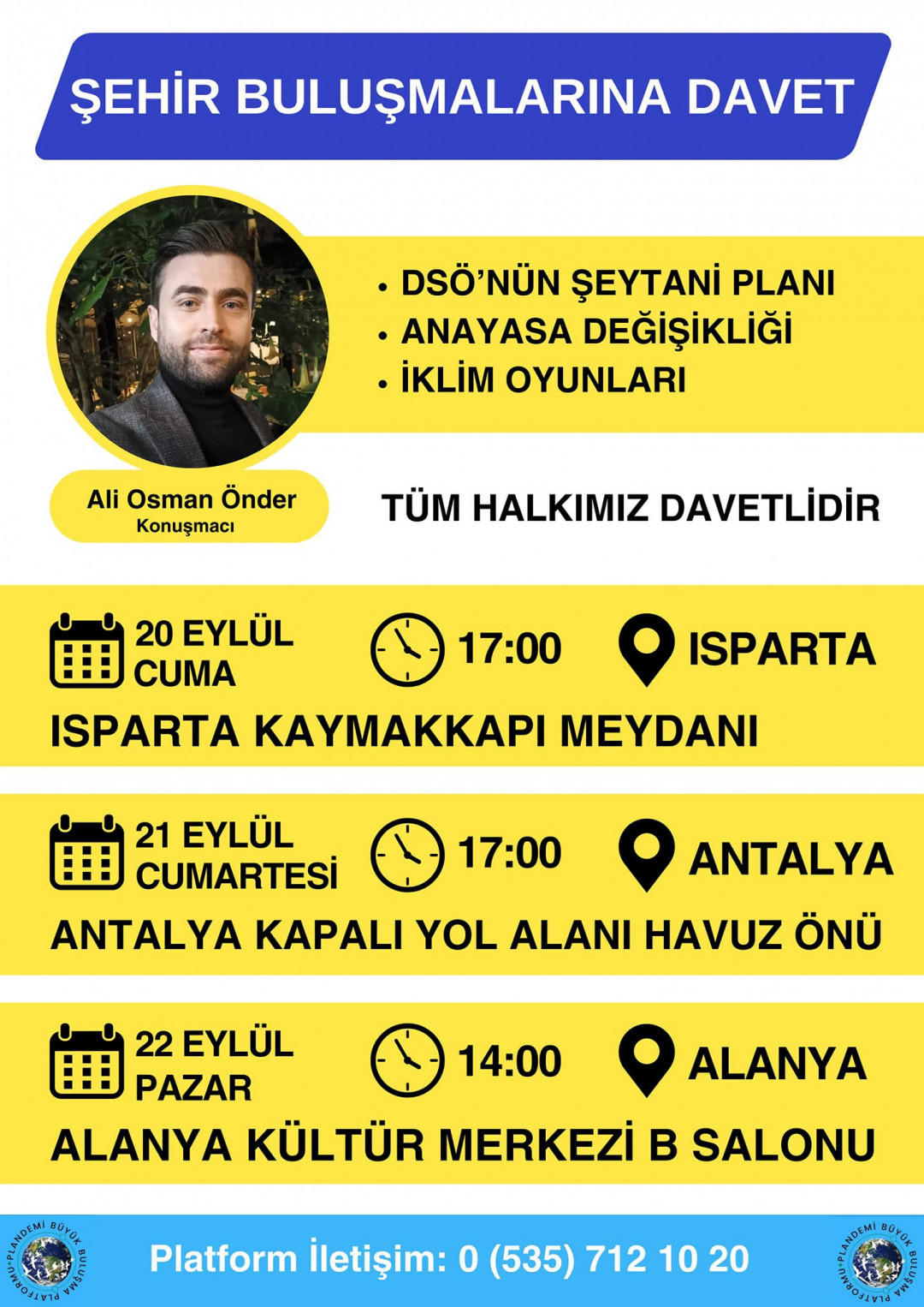 Ali Osman Önder at Alanya Cultural Center on September 22