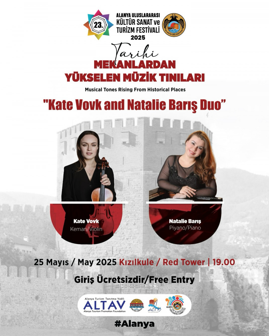 Tarihi Mekanlardan Yükselen Müzik Tınıları Kızılkule’de Yankılanıyor