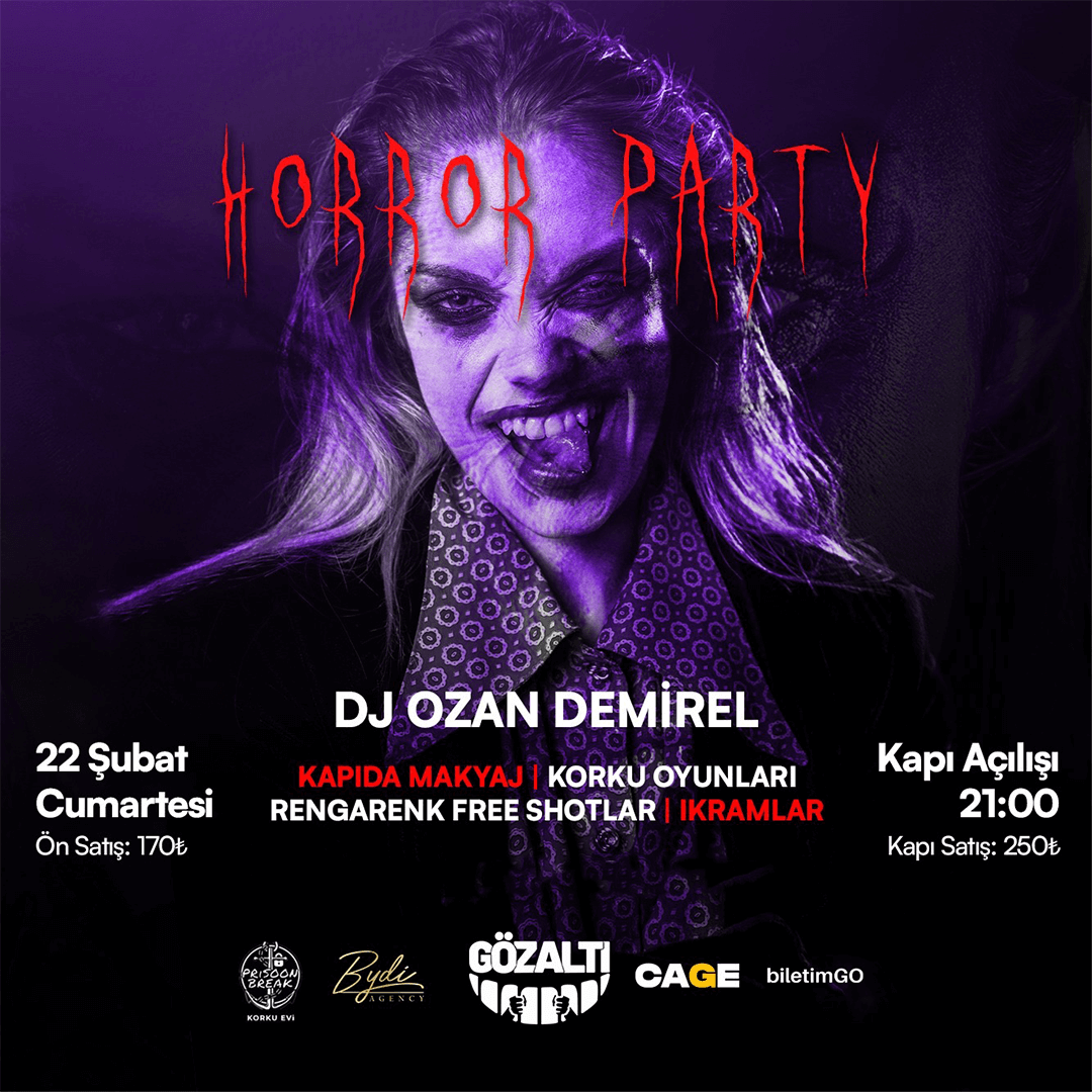 February 22 Horror Party at Gözaltı Pub