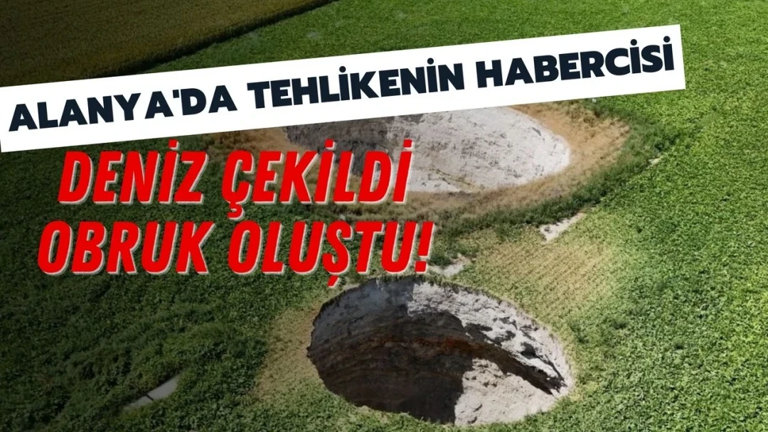 A Warning of Danger in Alanya: The Sea Receded, a Sinkhole Formed!