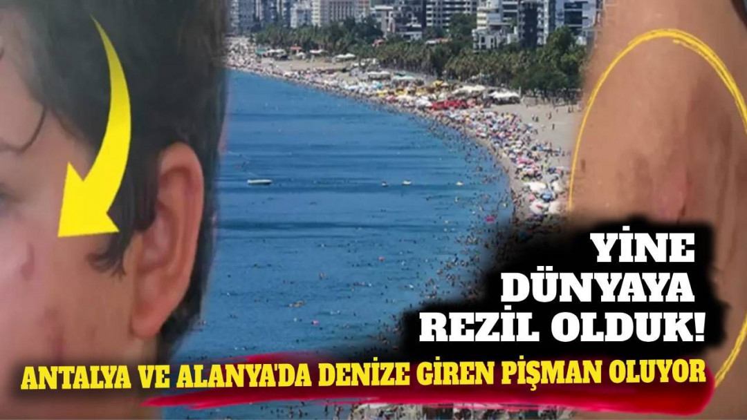 The whole world heard: Regret for those swimming in the sea in Antalya and Alanya