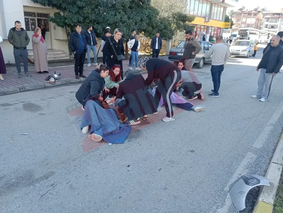 Terrible accident in Manavgat: Two young girls seriously injured