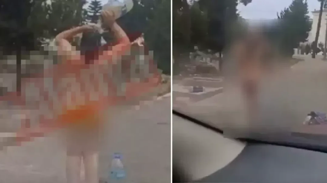Alanya'da mezarlıkta duş alan Rus kadın ulusal basının diline düştü